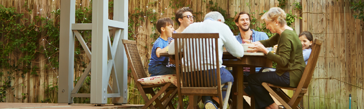 Generational family spending time together